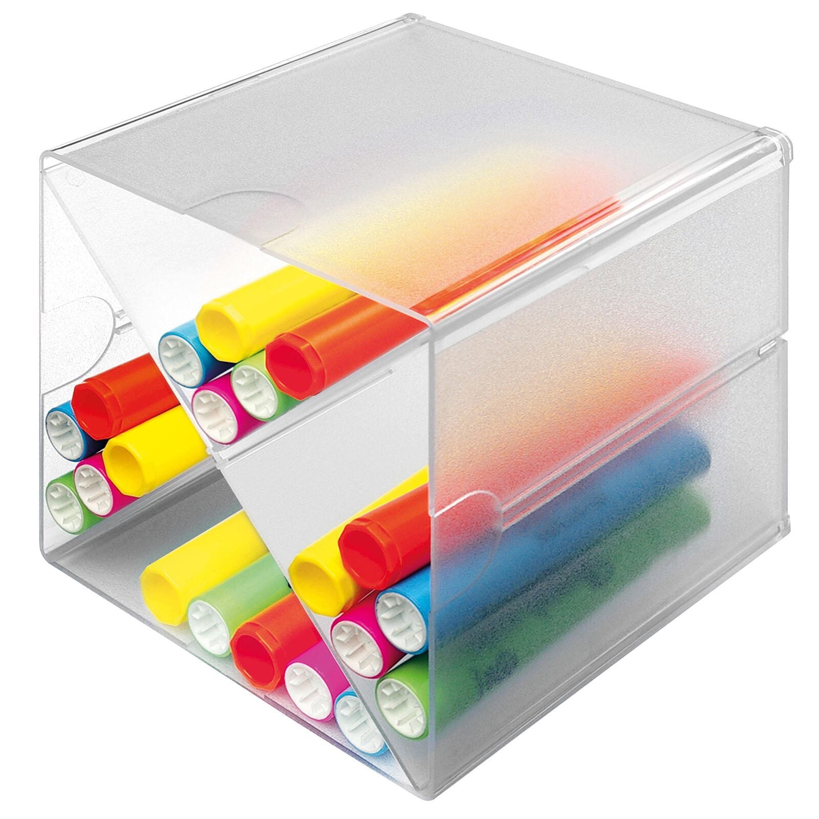 Aufbewahrungsbox Deflecto 'Cube' 15,3 x 15,3 x 15,3 cm transparent