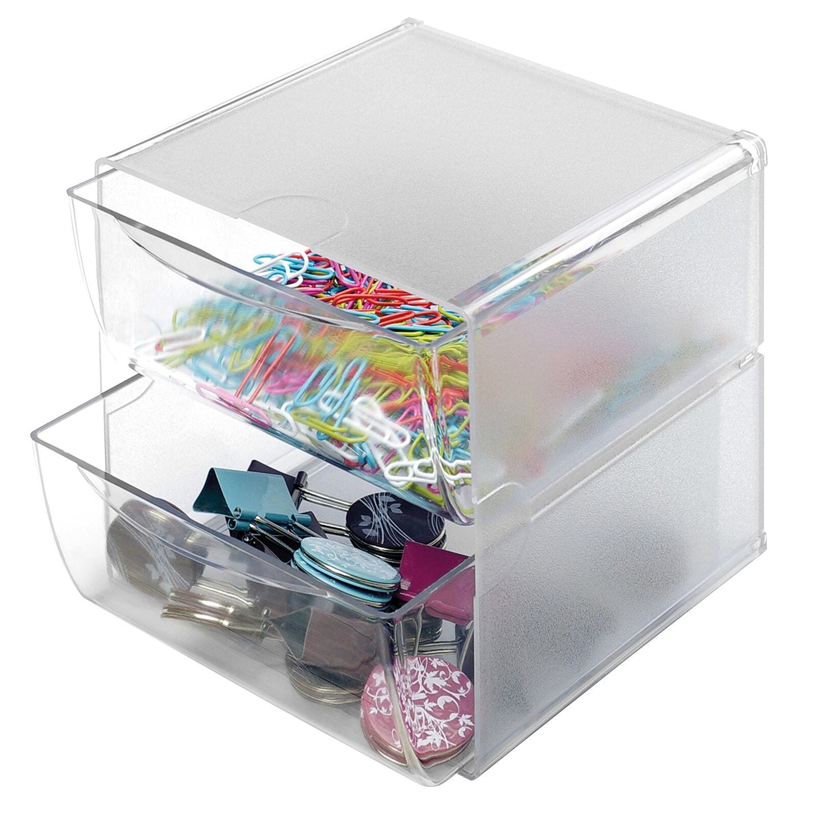 Aufbewahrungsbox Deflecto 'Cube' 15,3 x 15,3 x 18,2 cm transparent