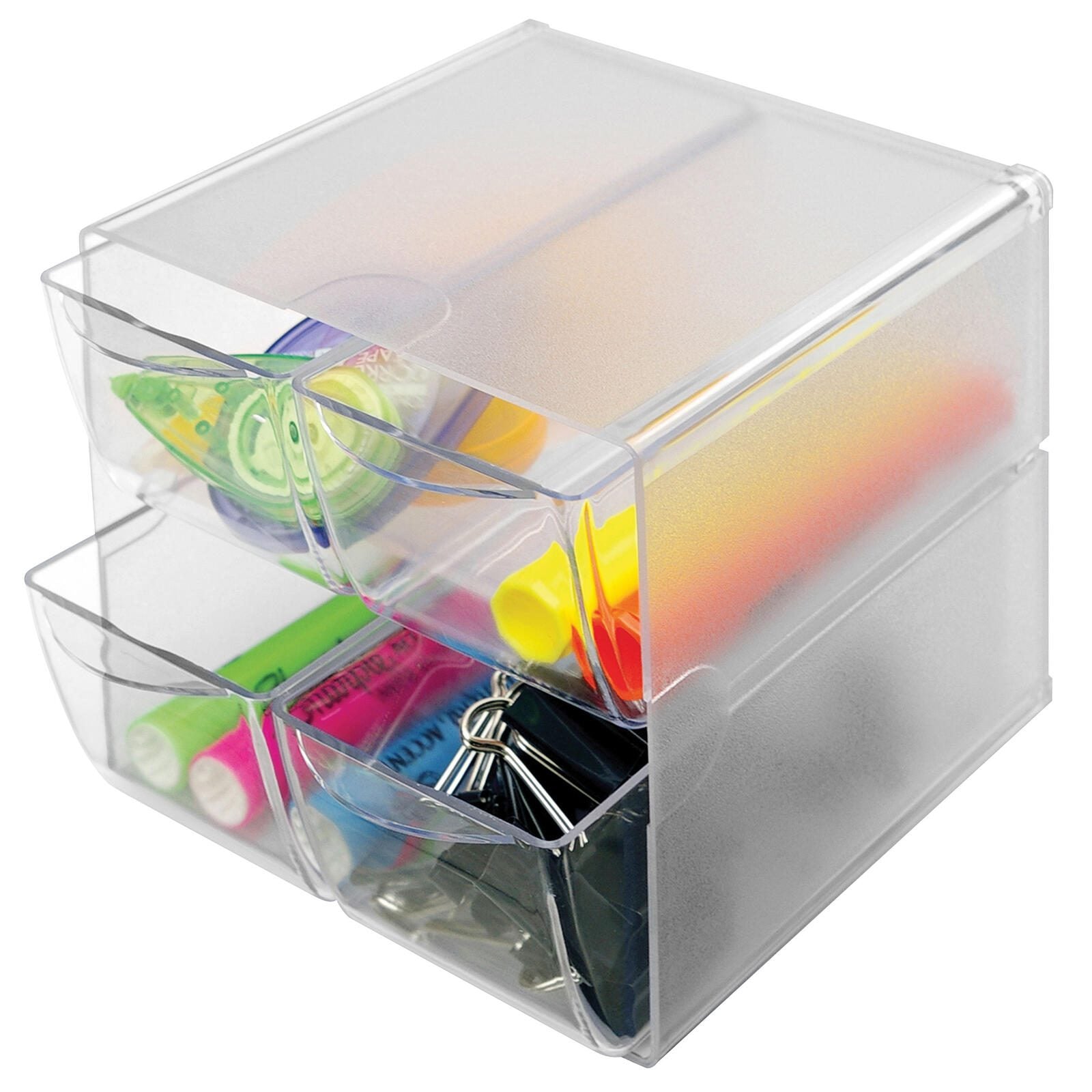 Aufbewahrungsbox Deflecto 'Cube' 15,3 x 15,3 x 18,2 cm transparent