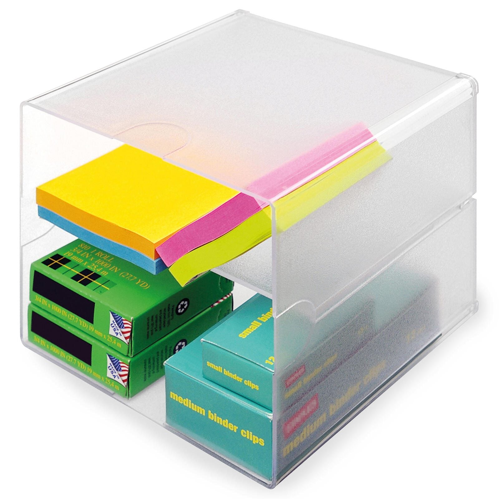 Aufbewahrungsbox Deflecto 'Cube' 15,3 x 15,3 x 15,3 cm transparent