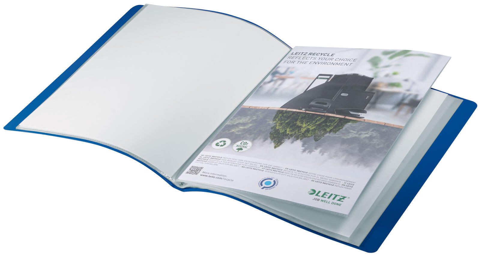 LEITZ Sichtbuch Recycle 4677 DIN A4 blau