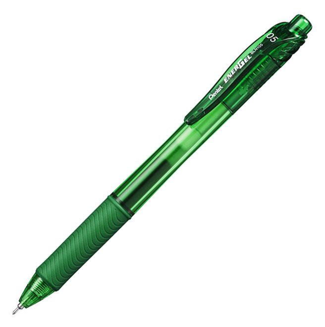Pentel Gelschreiber 0.25 mm, Schreibfarbe: Grün