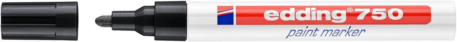 edding 750 Lackmarker 2.0 - 4.0 mm Schwarz
