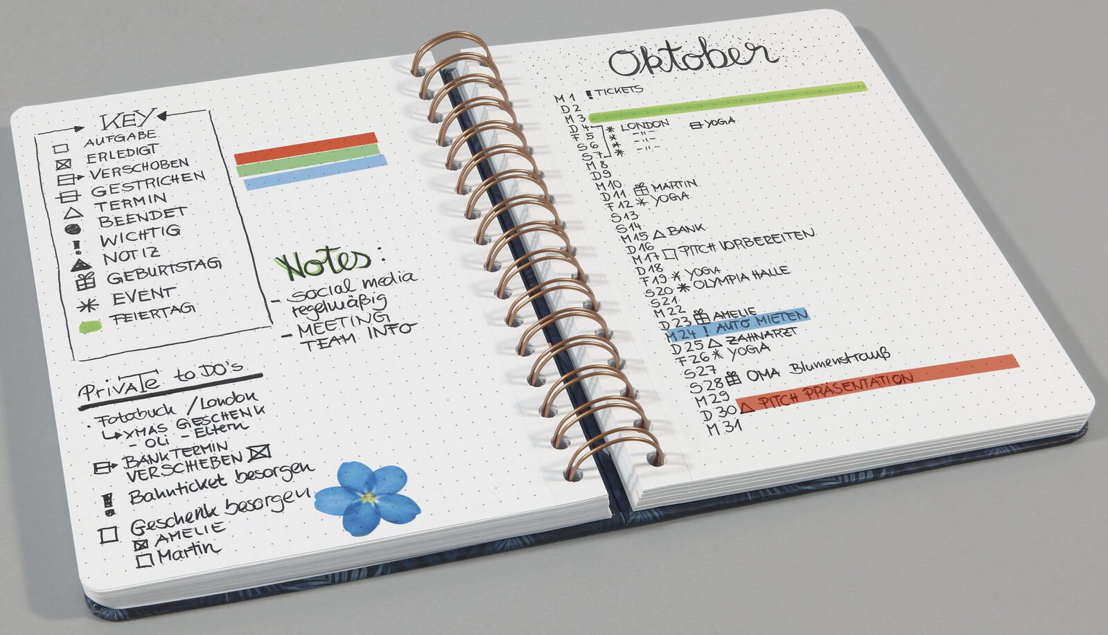 SIGEL Notizbuch ca. DIN A5 punktraster, 240 Seiten