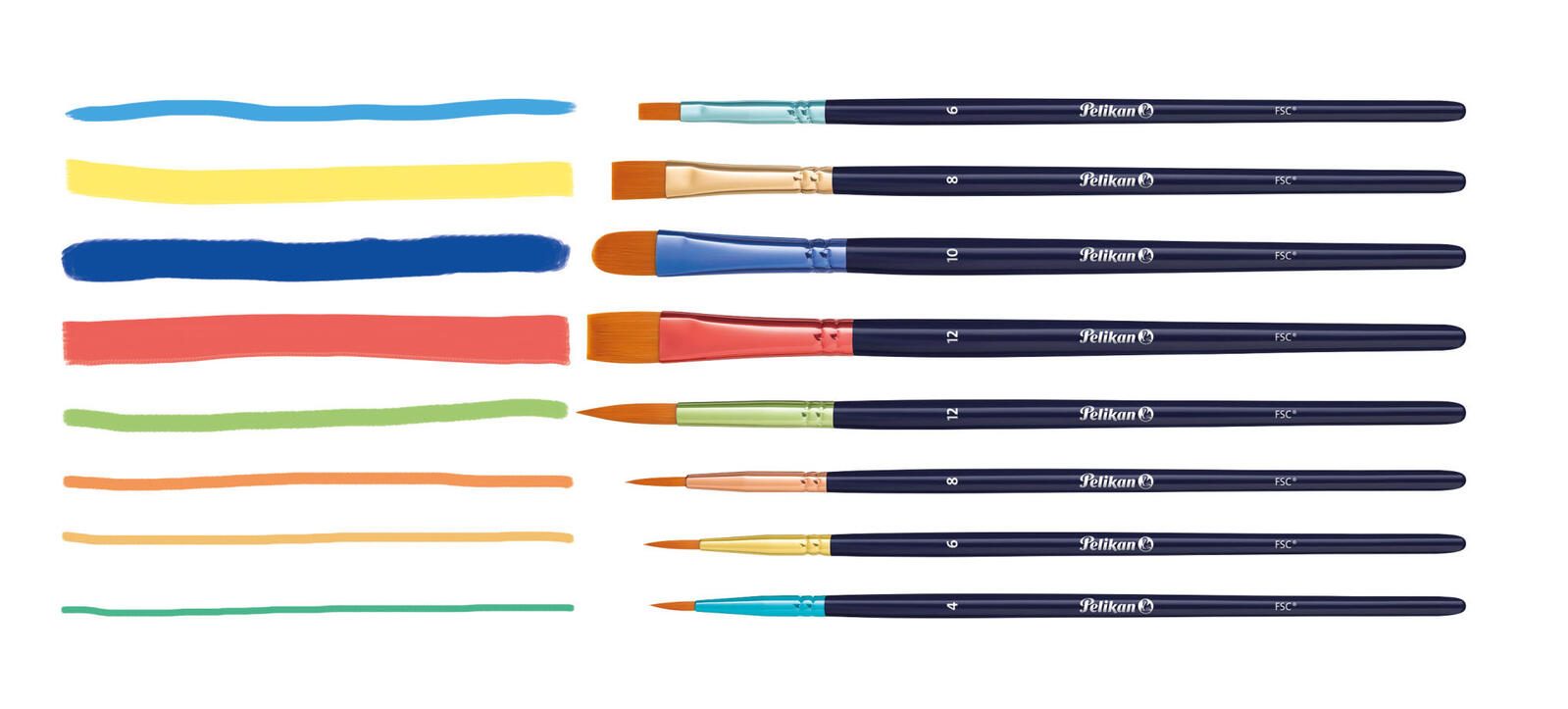 Pelikan Pinsel-Set 8-teilig