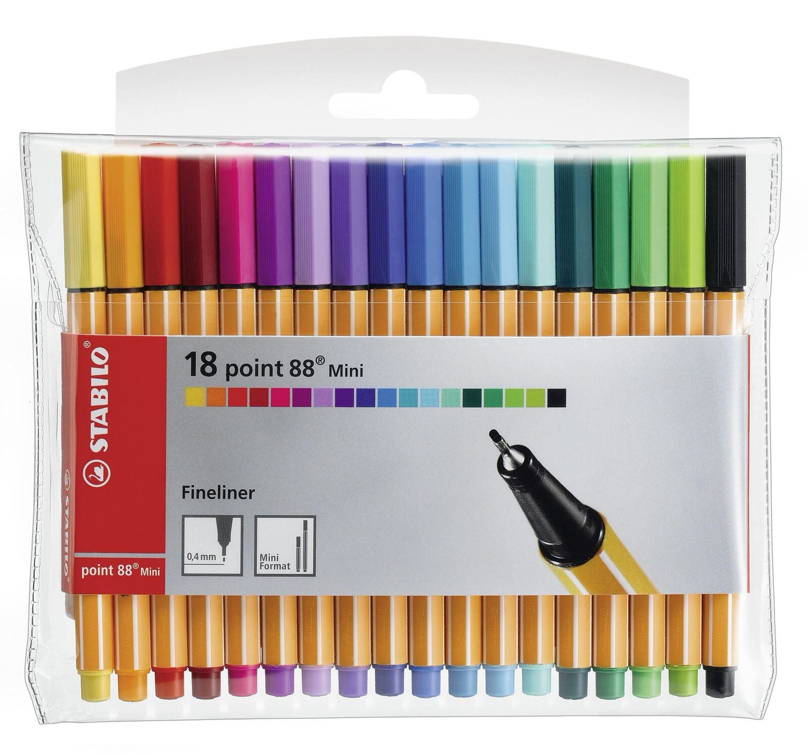 STABILO Point 88 Fineliner 0.4 mm Mehrfarbig