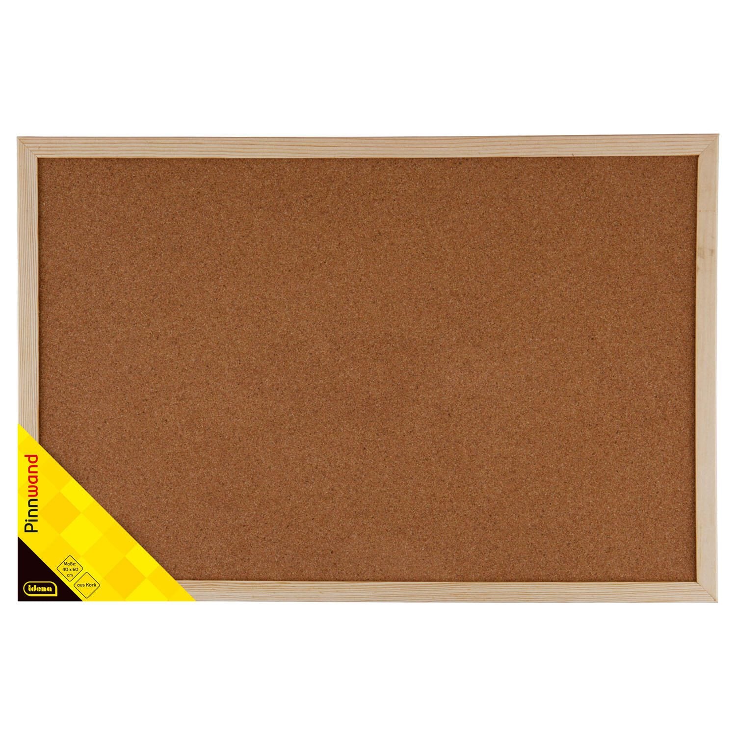 Idena Pinnwand mit Zubehör 60,0 x 40,0 cm Kork braun