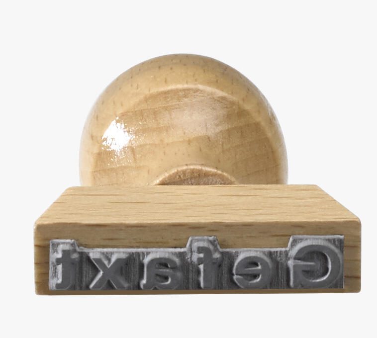 Textstempel 'GEFAXT'