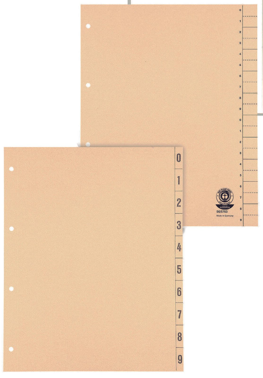 Trennblätter DIN A4 200 g/m² chamois
