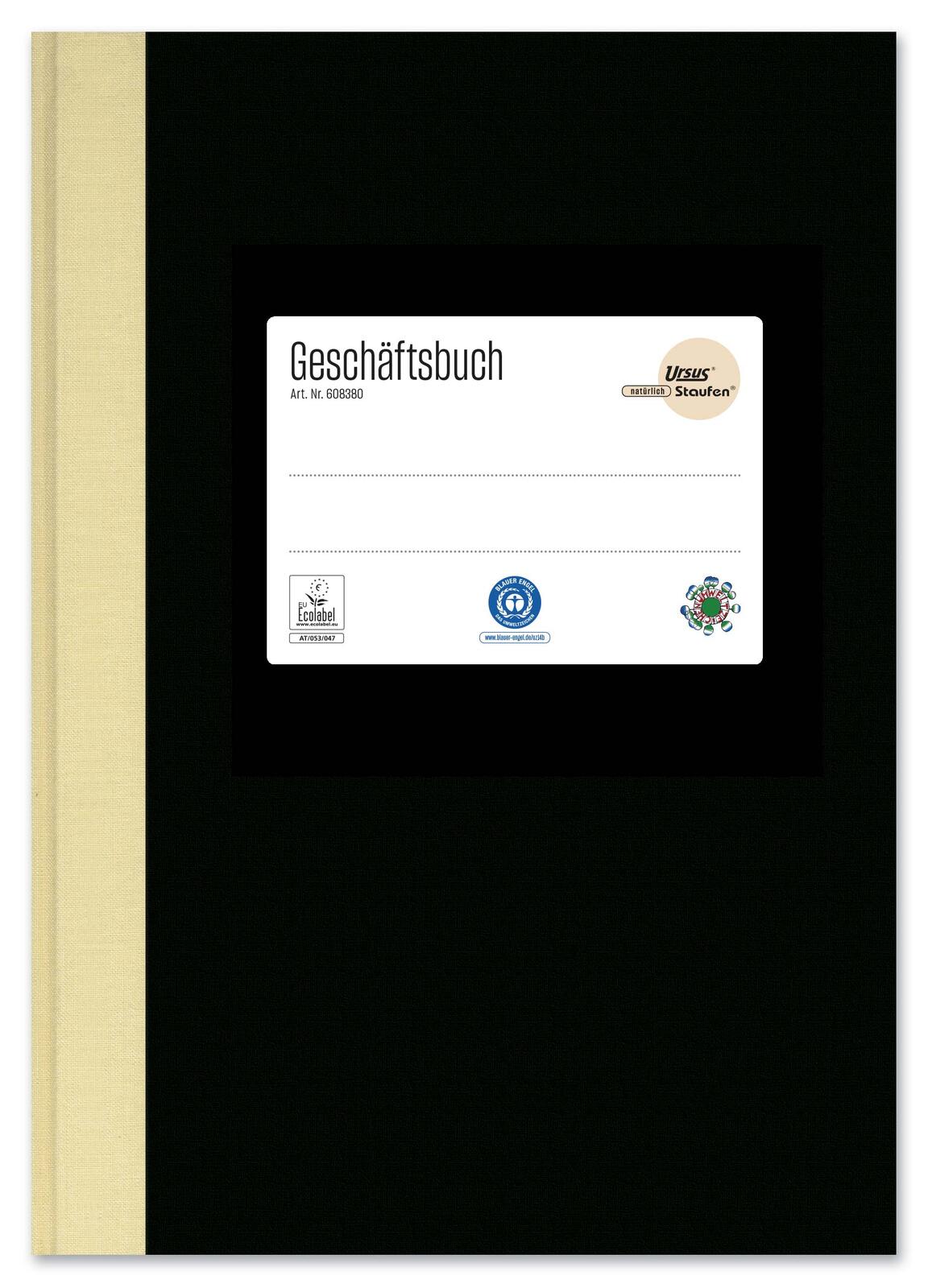 Ursus Geschäftsbuch DIN A5 kariert, 192 Seiten
