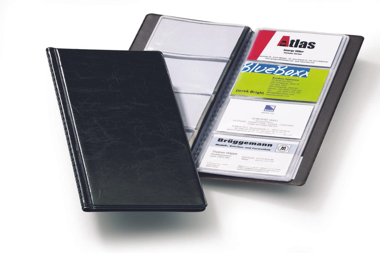 DURABLE Visitenkartenmappe schwarz