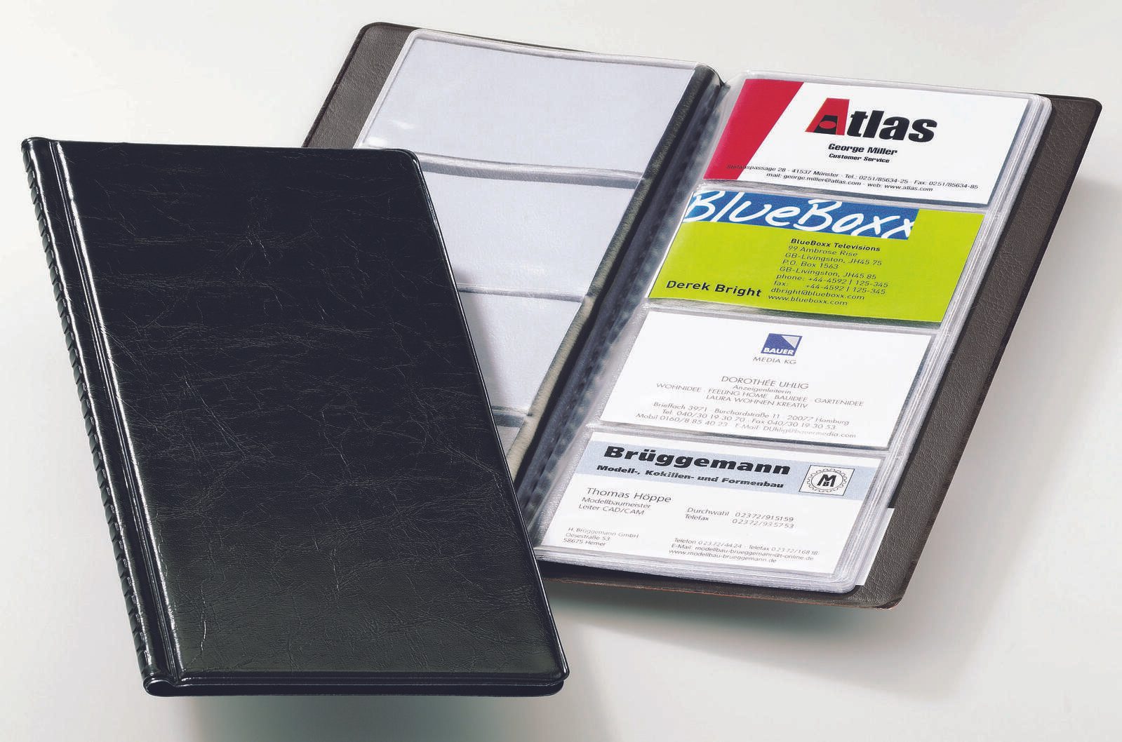 DURABLE Visitenkartenmappe schwarz