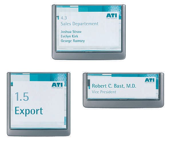 DURABLE Türschild 14,9 x 5,25 cm grafit