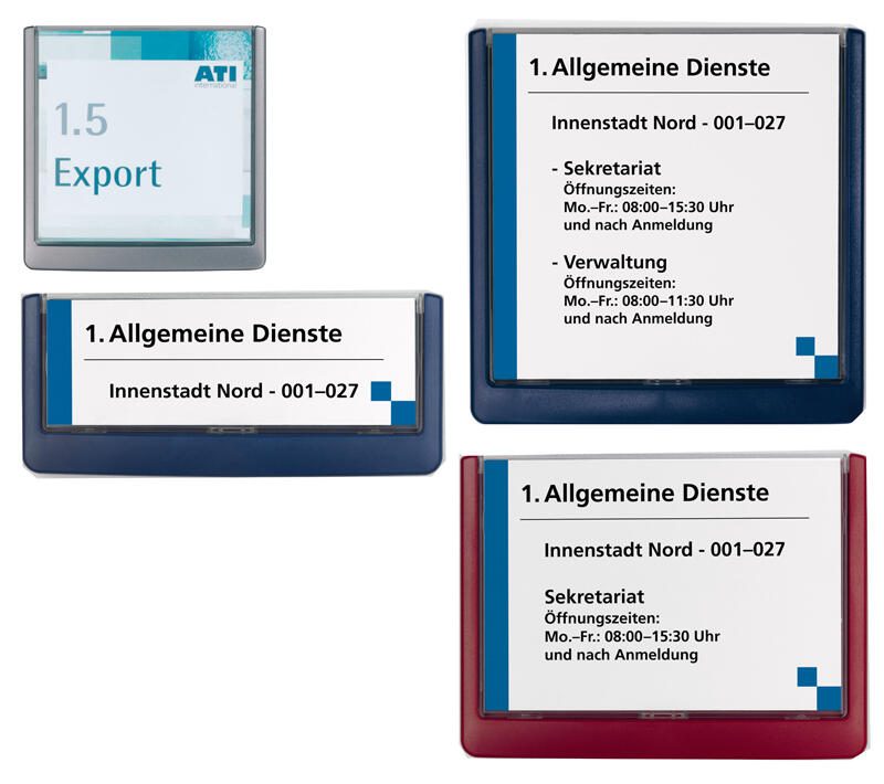 DURABLE Türschild 14,9 x 5,25 cm grafit