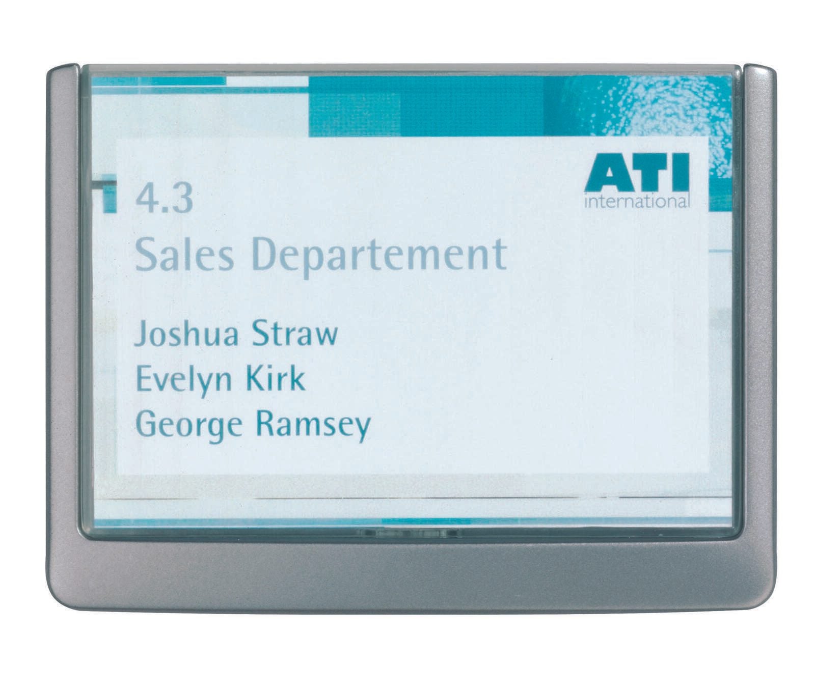 DURABLE Türschild 14,9 x 10,55 cm grafit