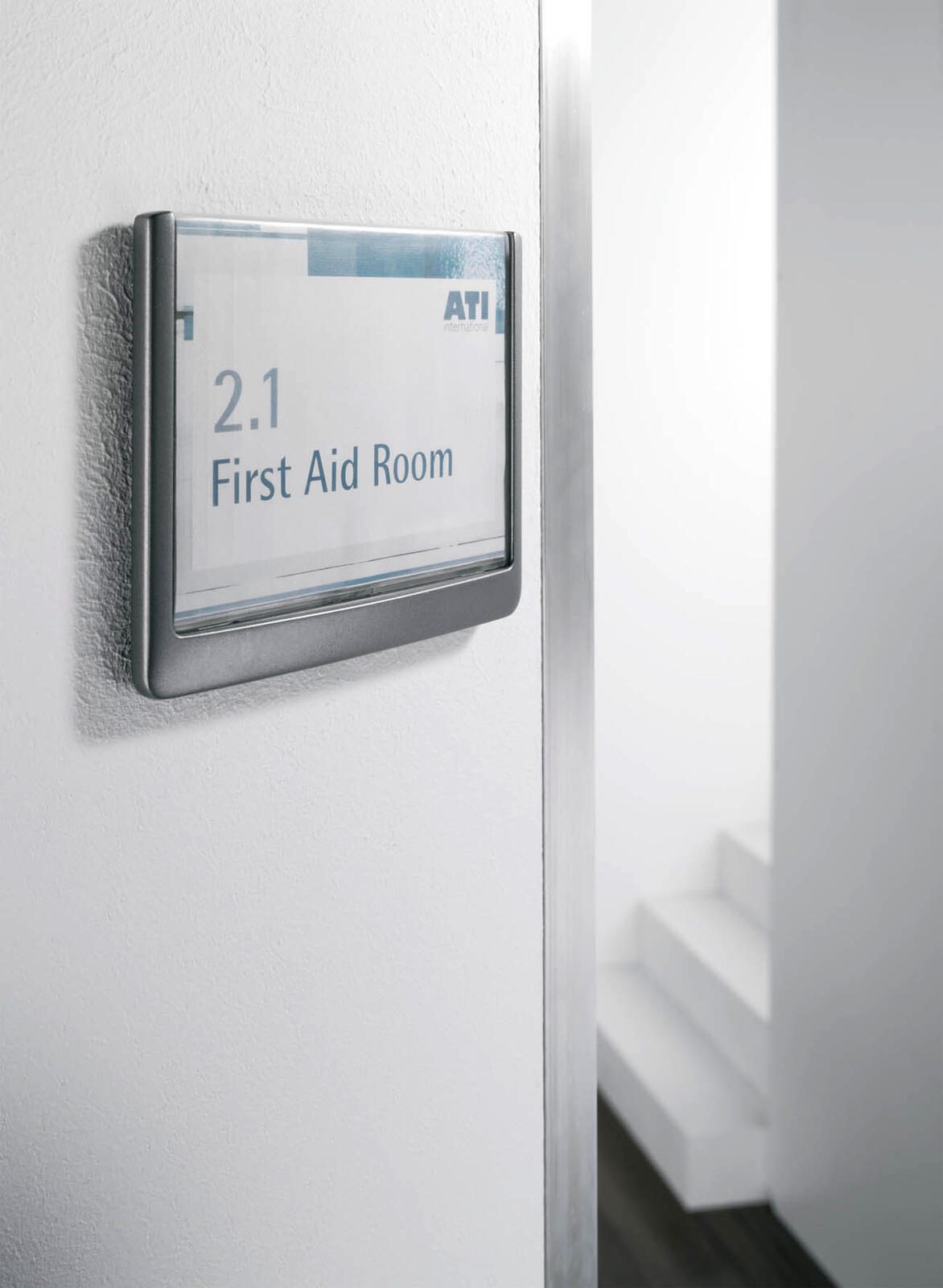 DURABLE Türschild 14,9 x 14,85 cm grafit