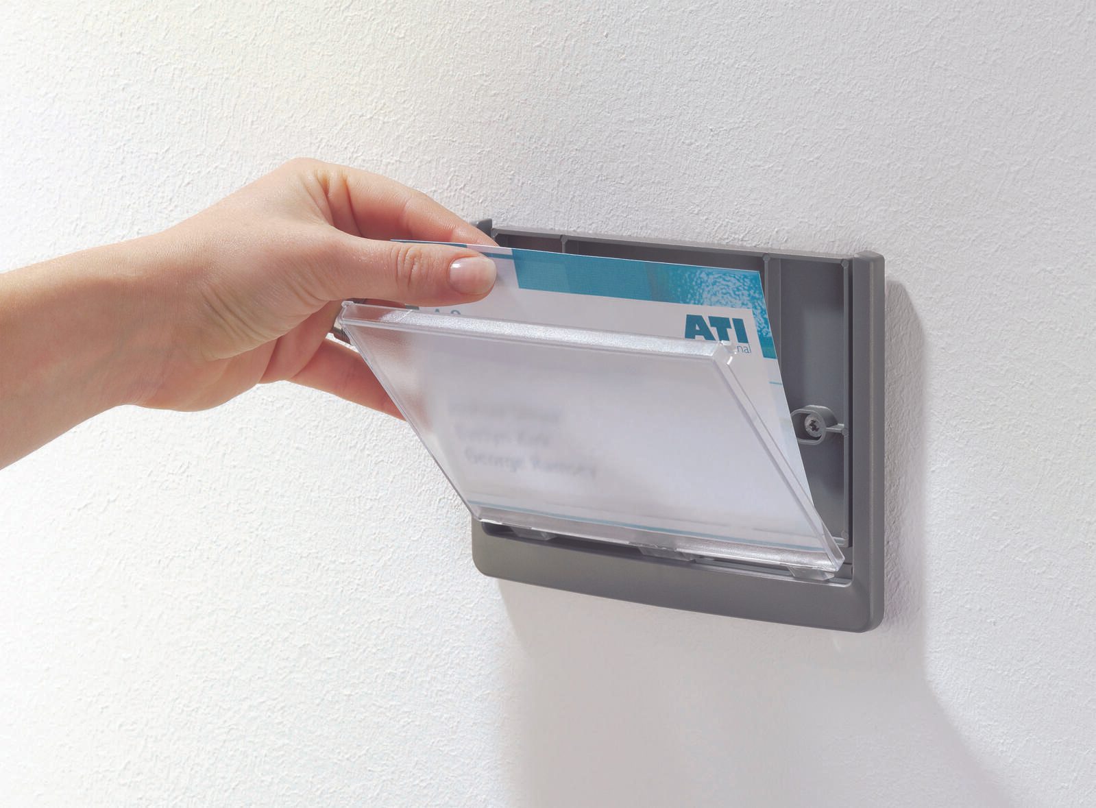 DURABLE Türschild 14,9 x 14,85 cm grafit