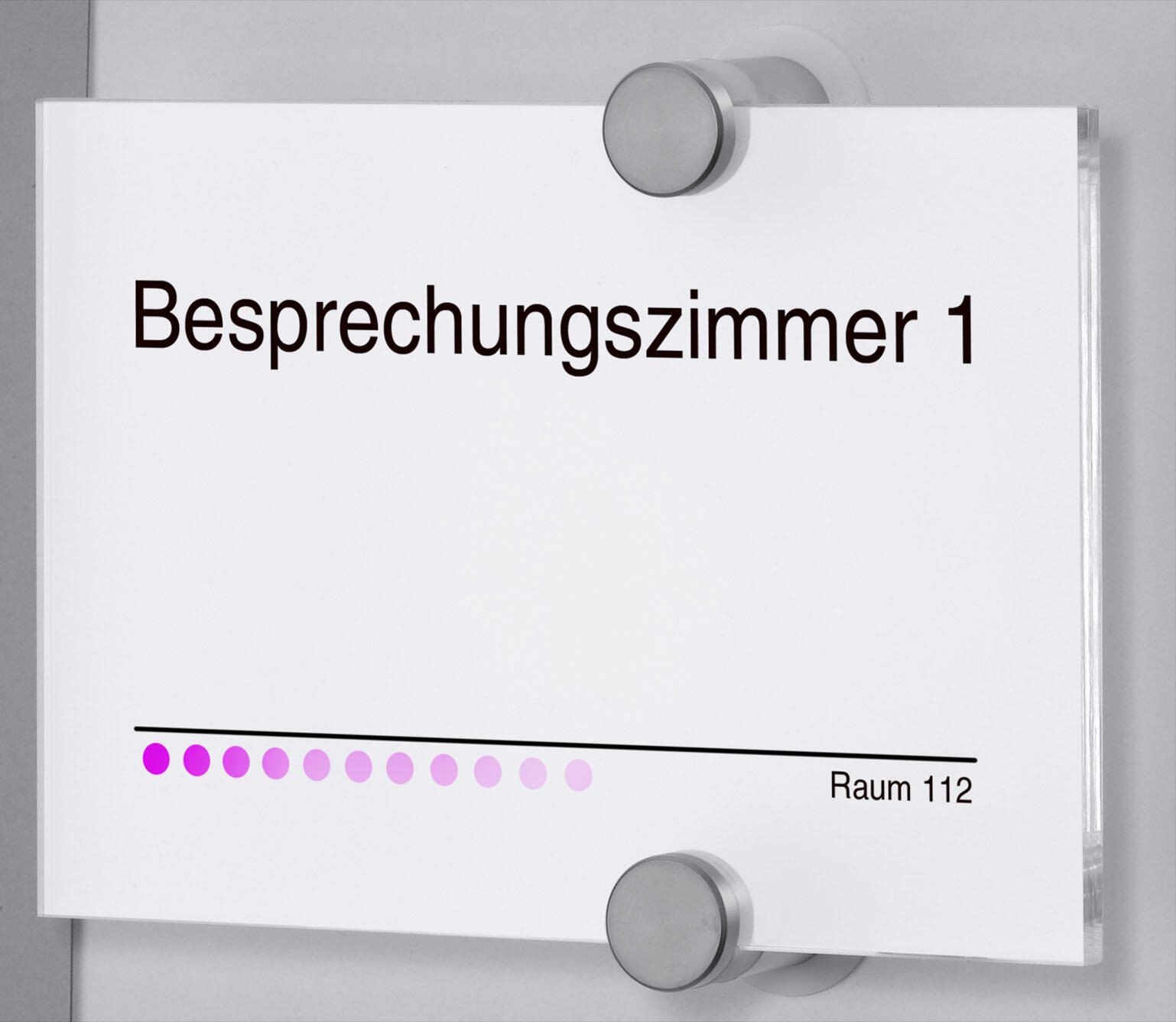 DURABLE Türschild 14,8 x 10,5 cm transparent