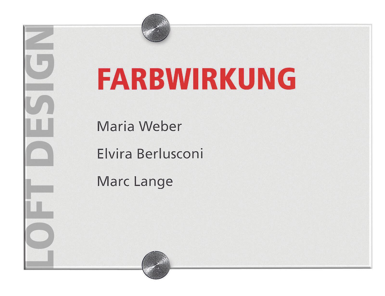 DURABLE Türschild 14,8 x 10,5 cm transparent