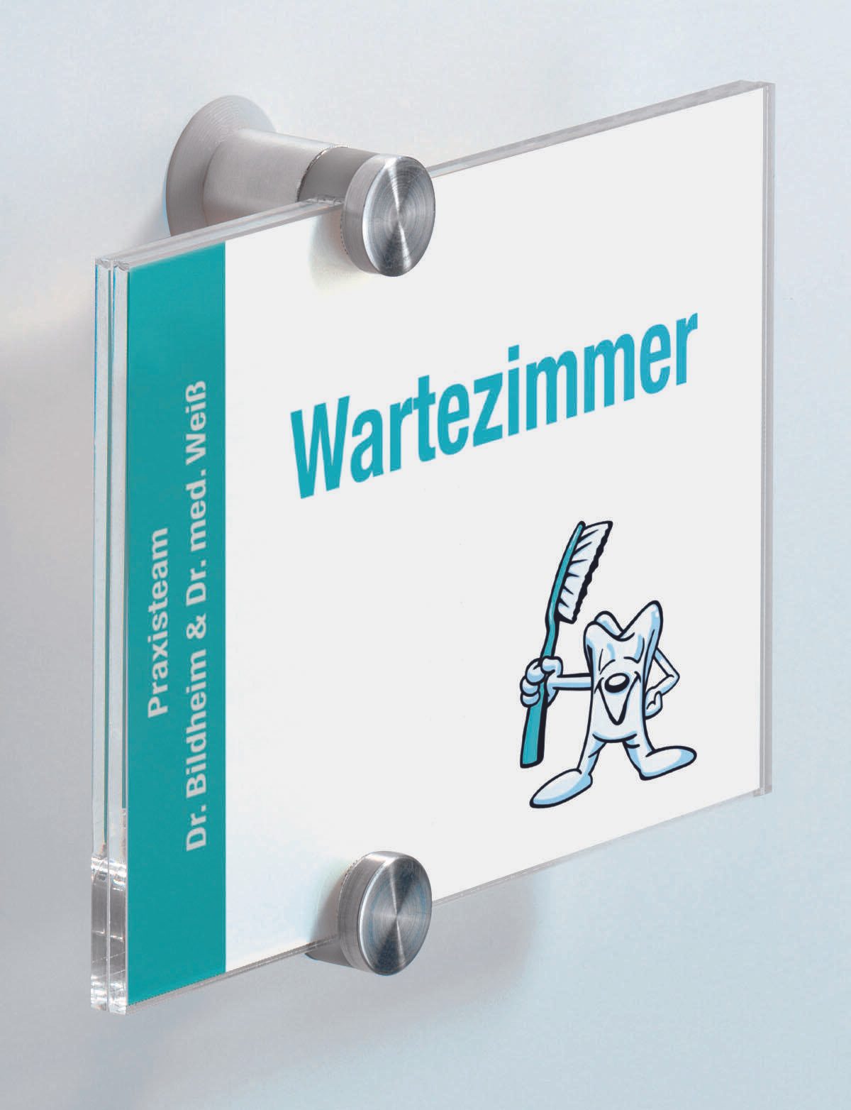 DURABLE Türschild 14,8 x 10,5 cm transparent