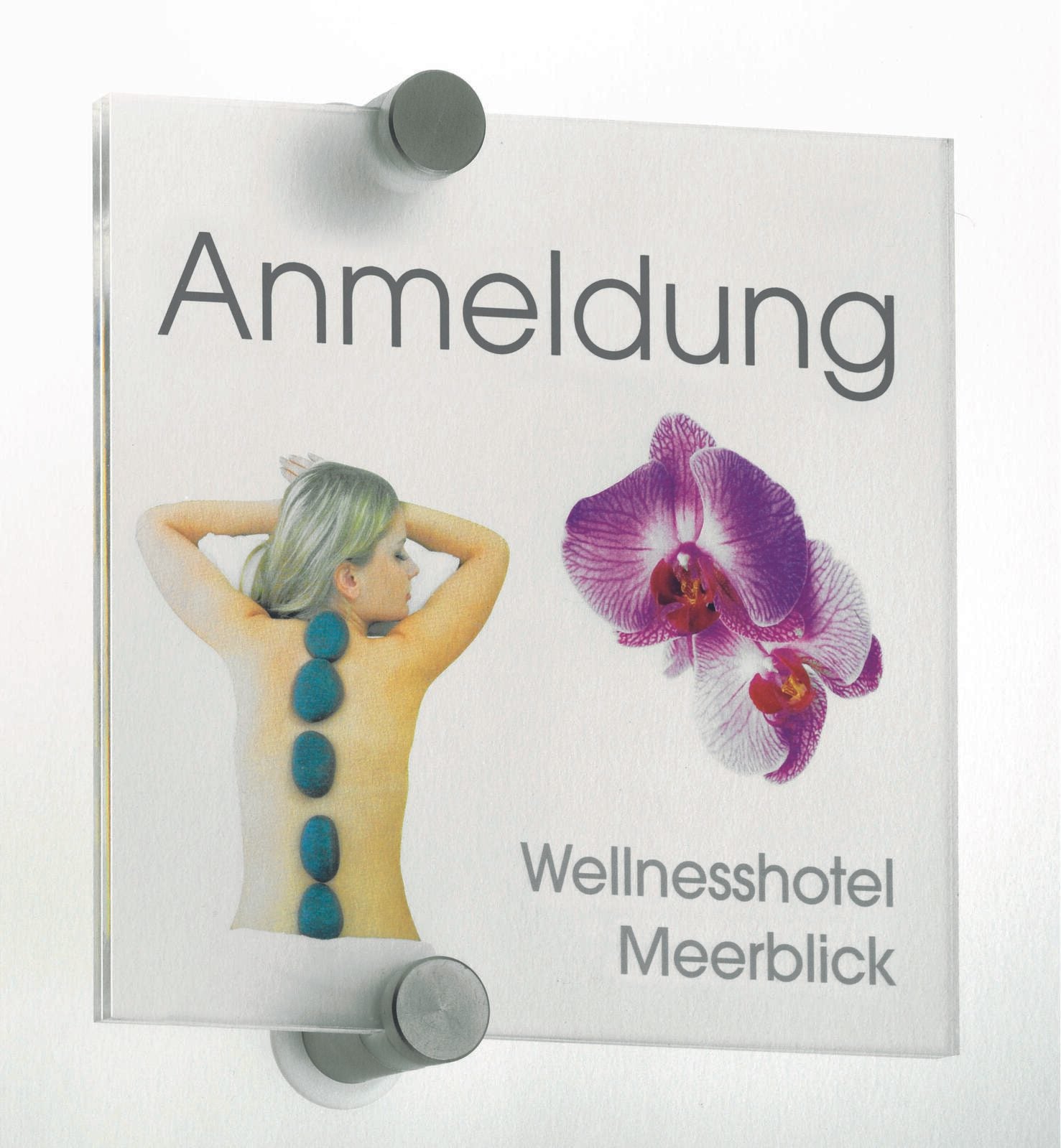 DURABLE Türschild 14,8 x 14,8 cm transparent