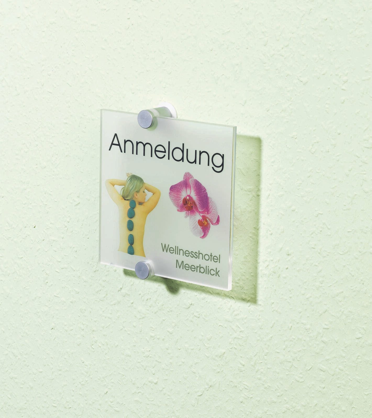 DURABLE Türschild 14,8 x 14,8 cm transparent