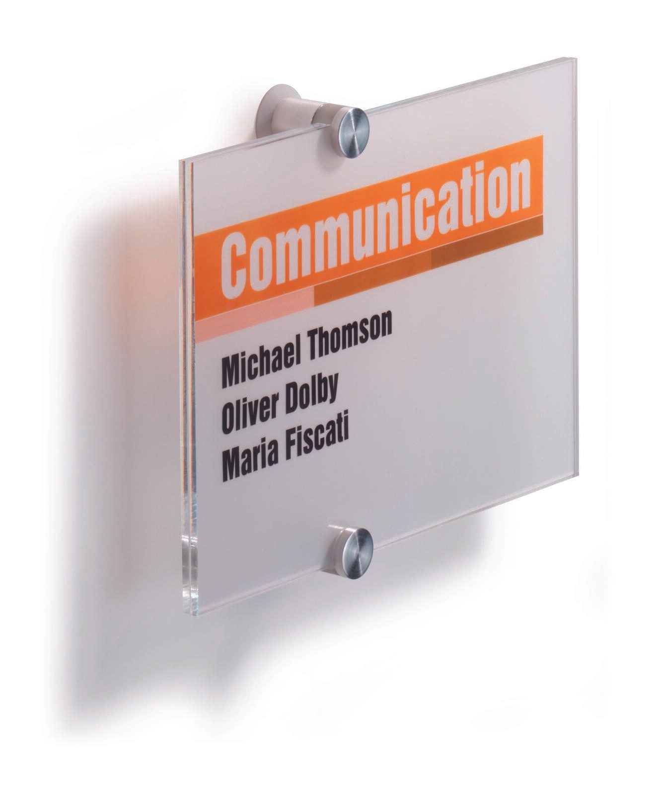 DURABLE Türschild 21,0 x 14,8 cm transparent