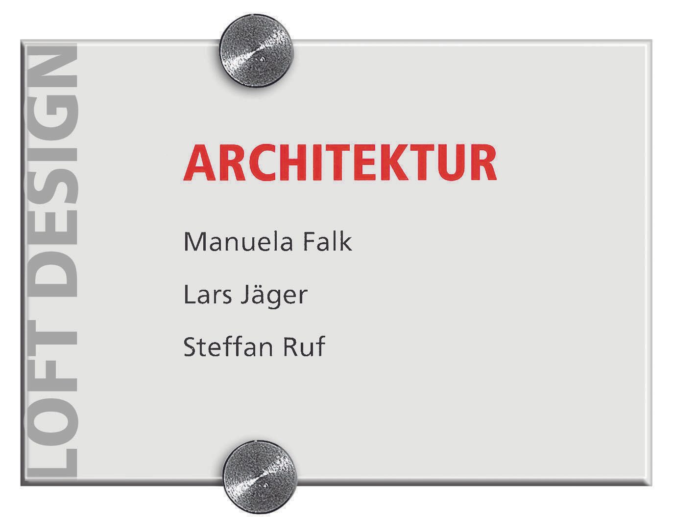 DURABLE Türschild 21,0 x 14,8 cm transparent