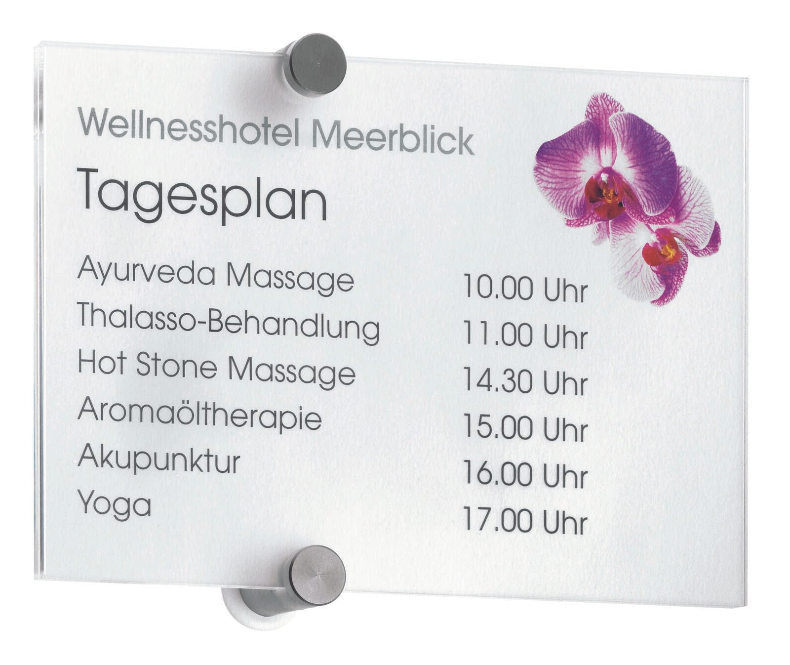 DURABLE Türschild 21,0 x 14,8 cm transparent