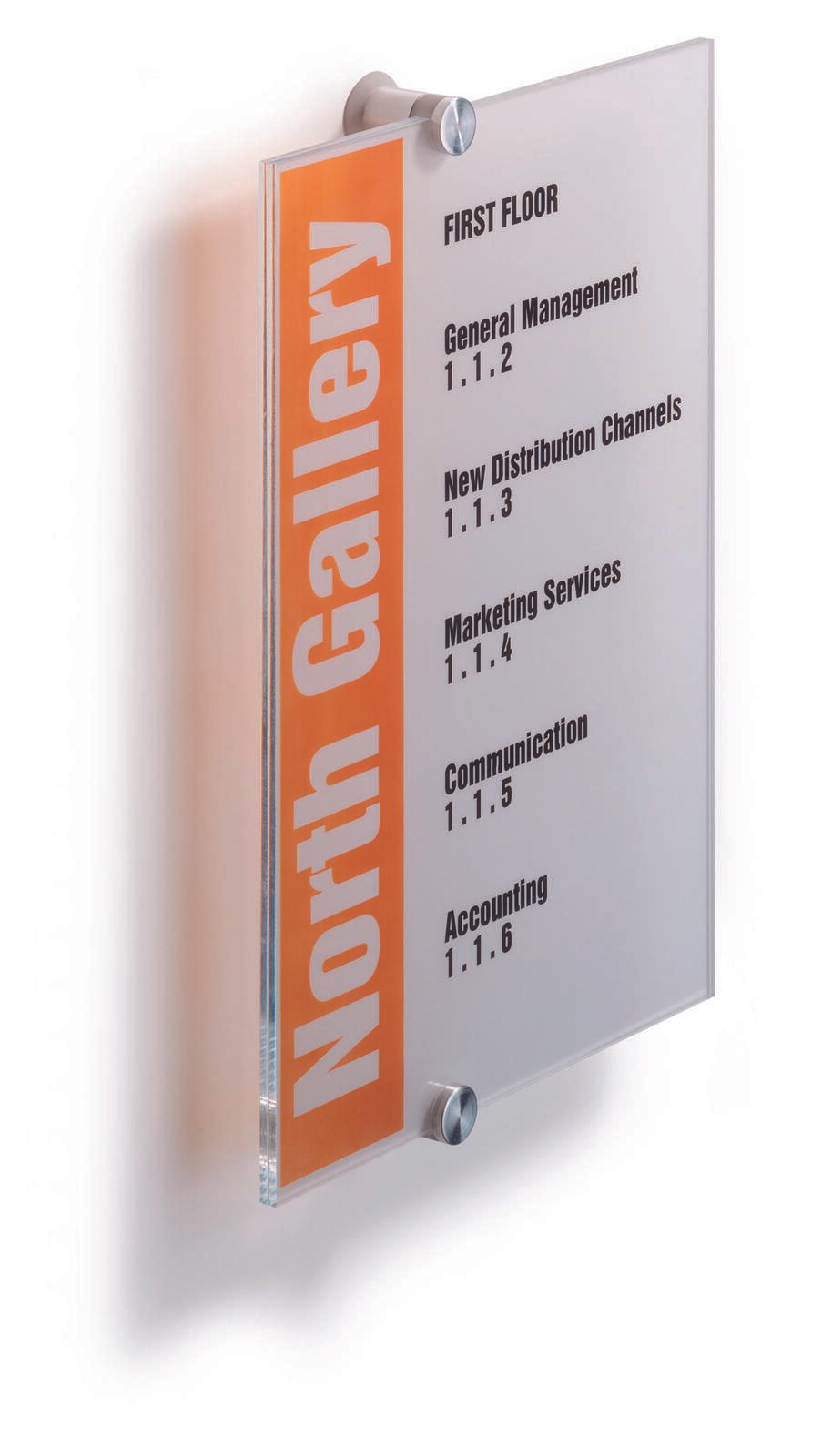 DURABLE Türschild 21,0 x 29,7 cm transparent