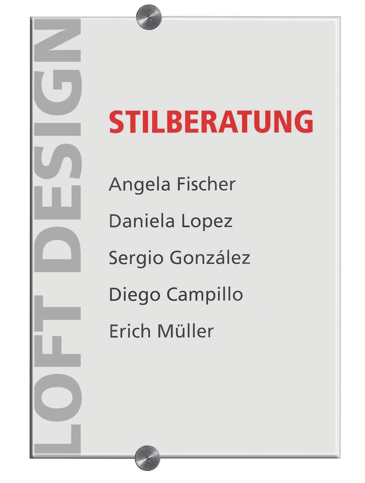 DURABLE Türschild 21,0 x 29,7 cm transparent
