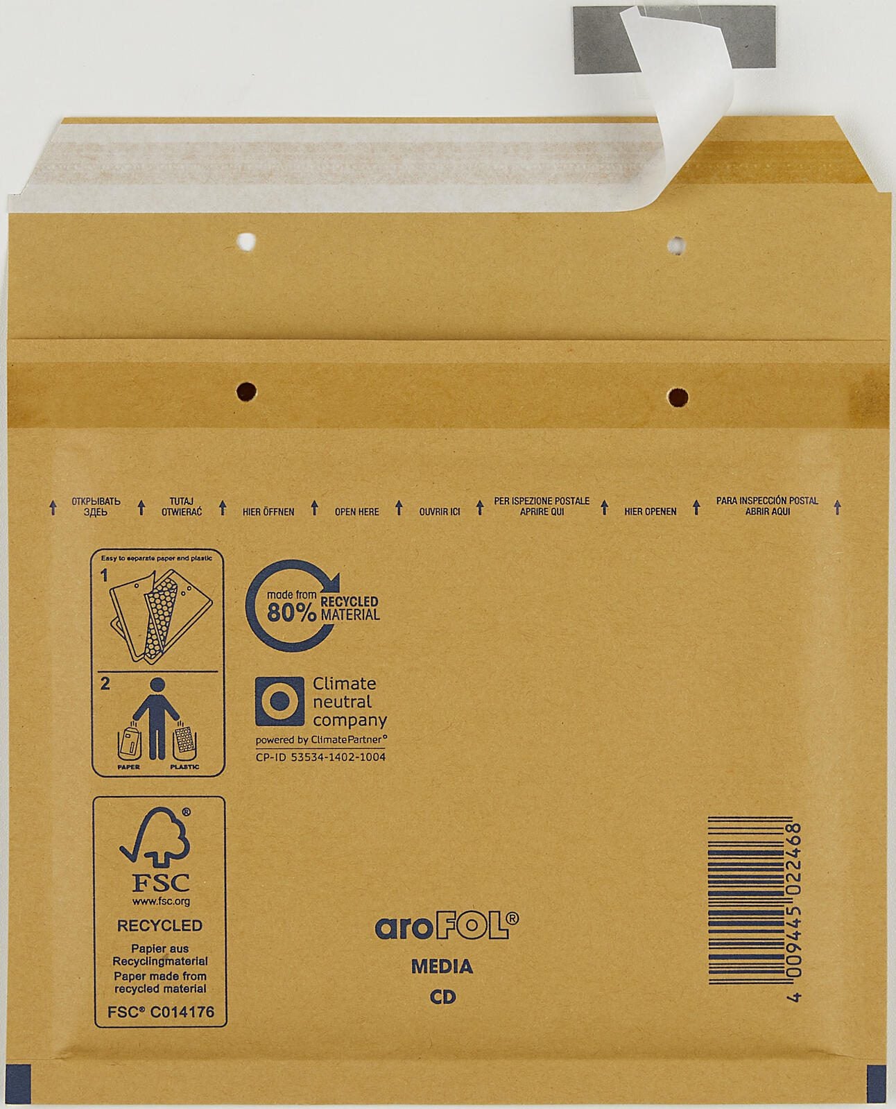 aroFOL® CLASSIC CD Luftpolstertaschen braun