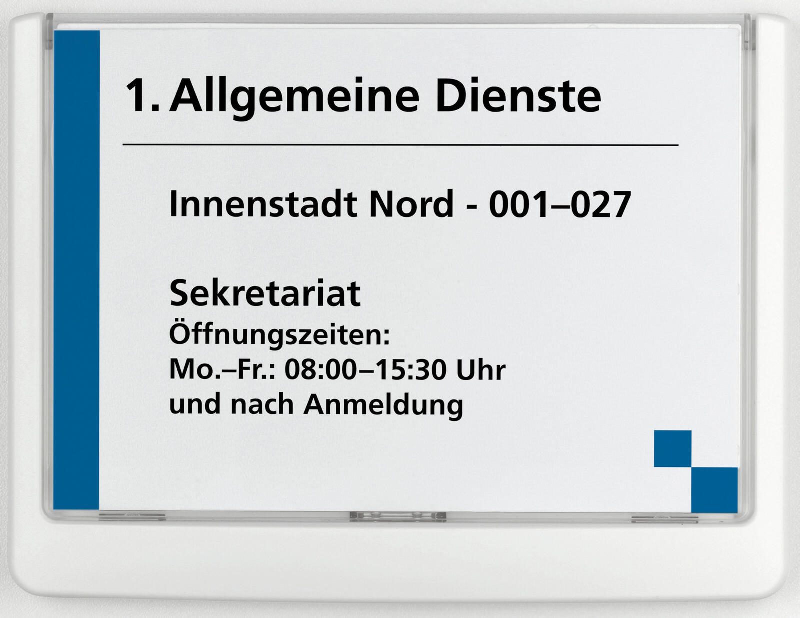 DURABLE Türschild 14,9 x 10,55 cm weiß