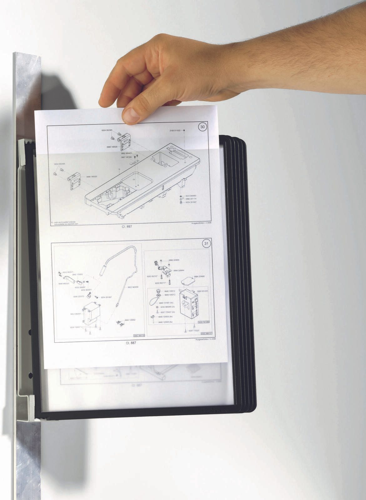 DURABLE Wand-Sichttafelsystem DIN A4
