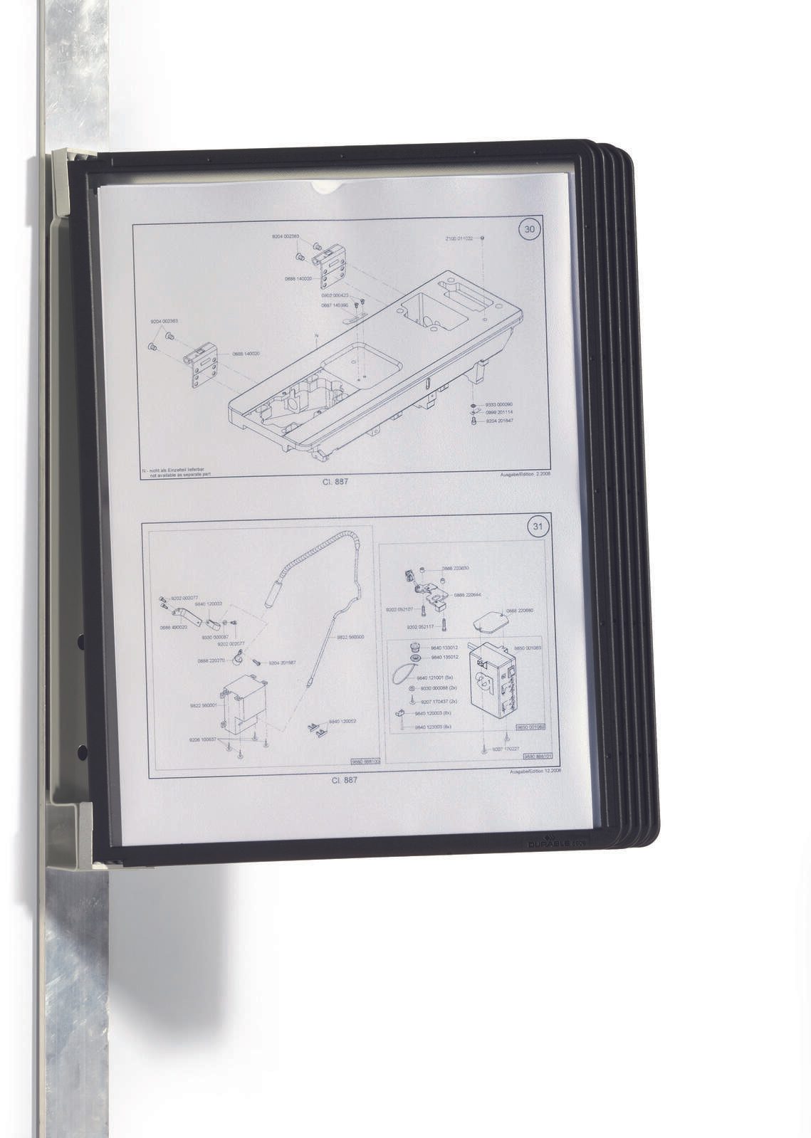 DURABLE Wand-Sichttafelsystem DIN A4