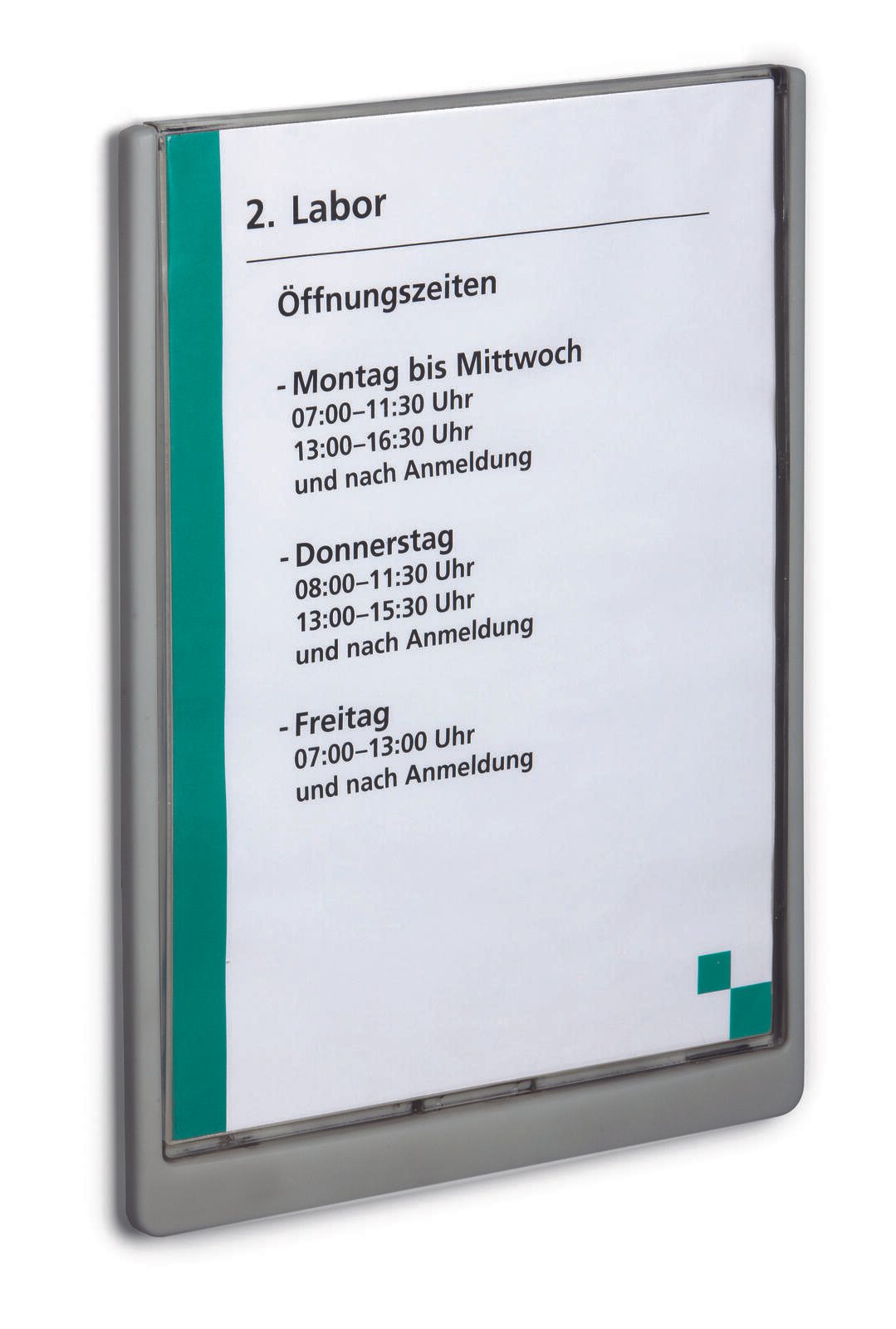 DURABLE Türschild 21,0 x 29,7 cm grafit