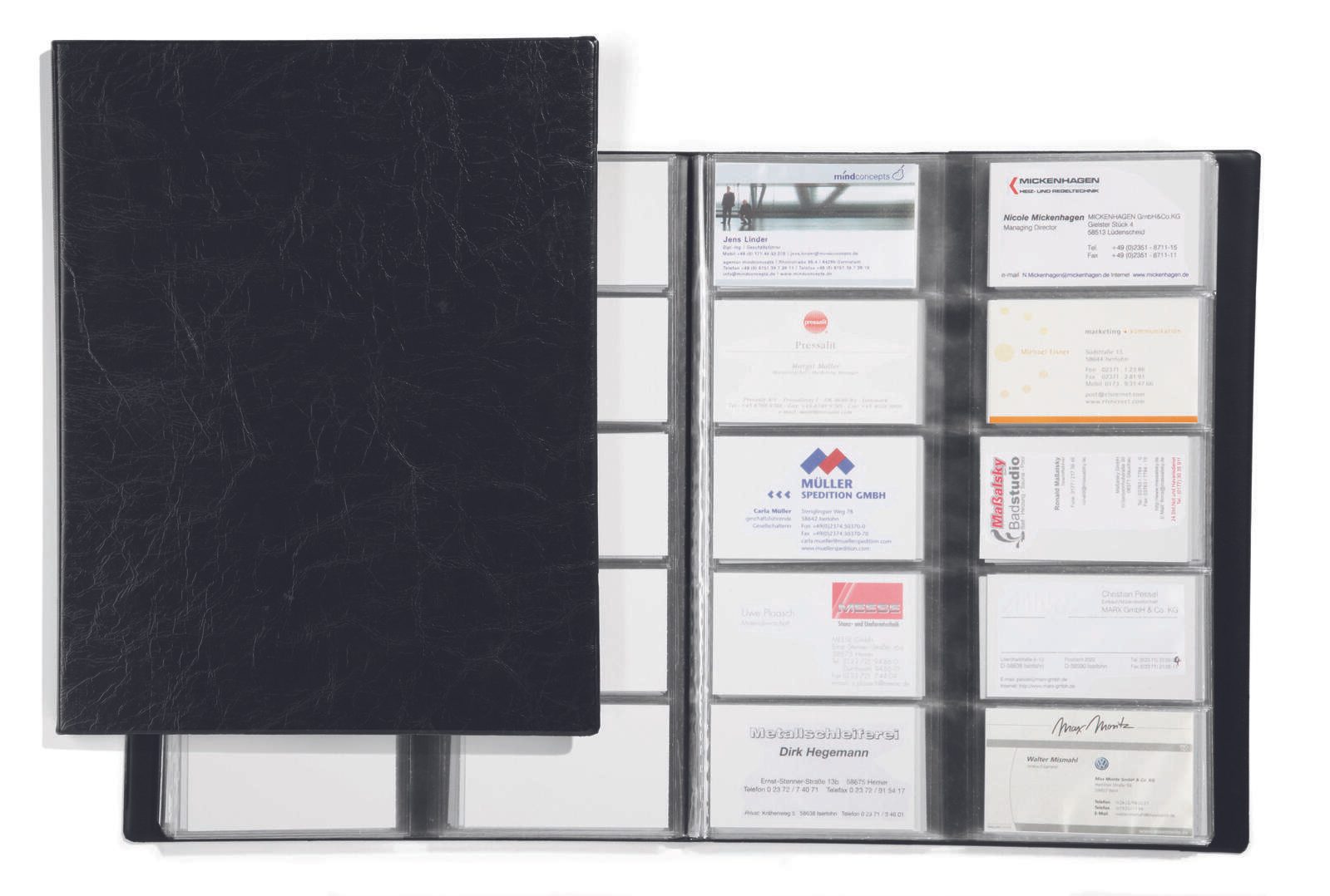 DURABLE Visitenkartenmappe schwarz