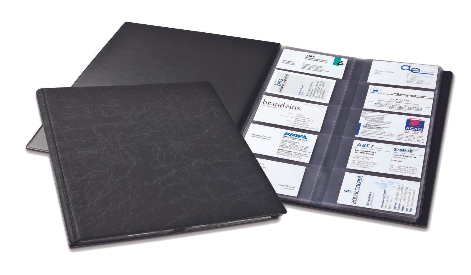 DURABLE Visitenkartenmappe schwarz