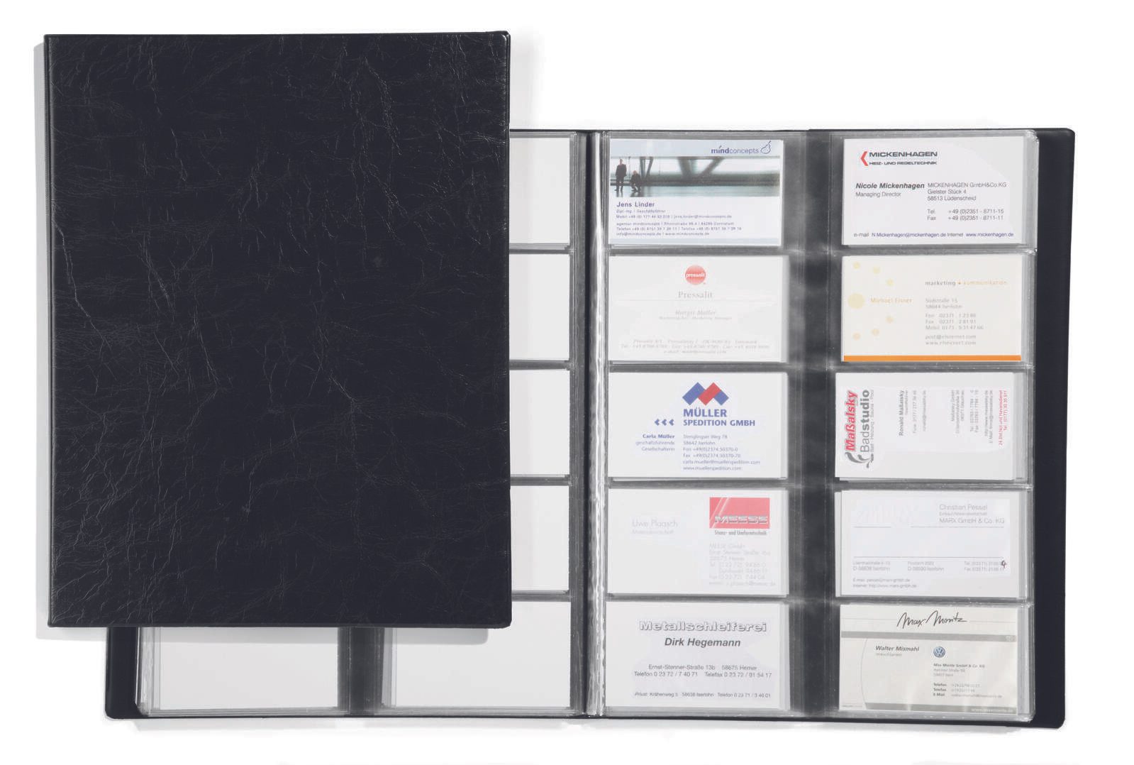 DURABLE Visitenkartenmappe schwarz