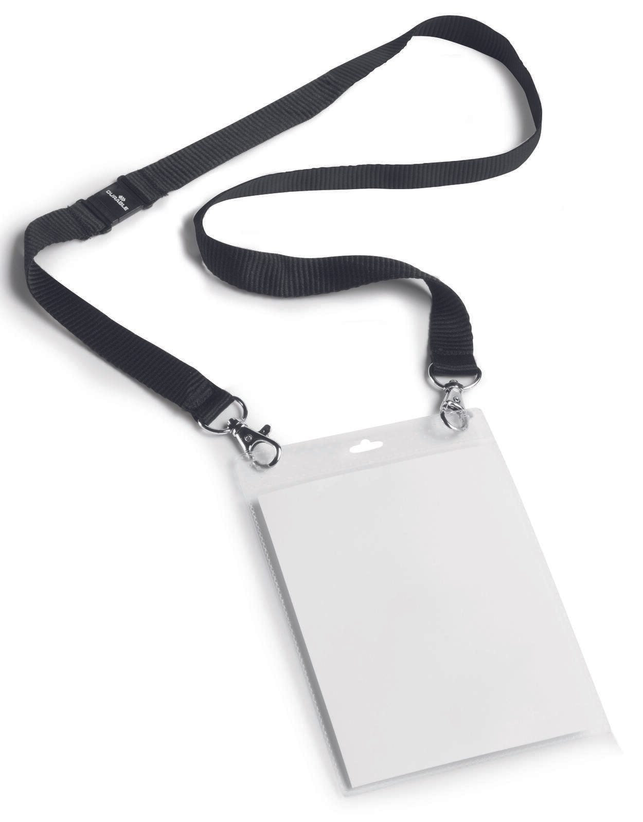 DURABLE Namensschilder schwarz 10.5 cm x 14.8 cm