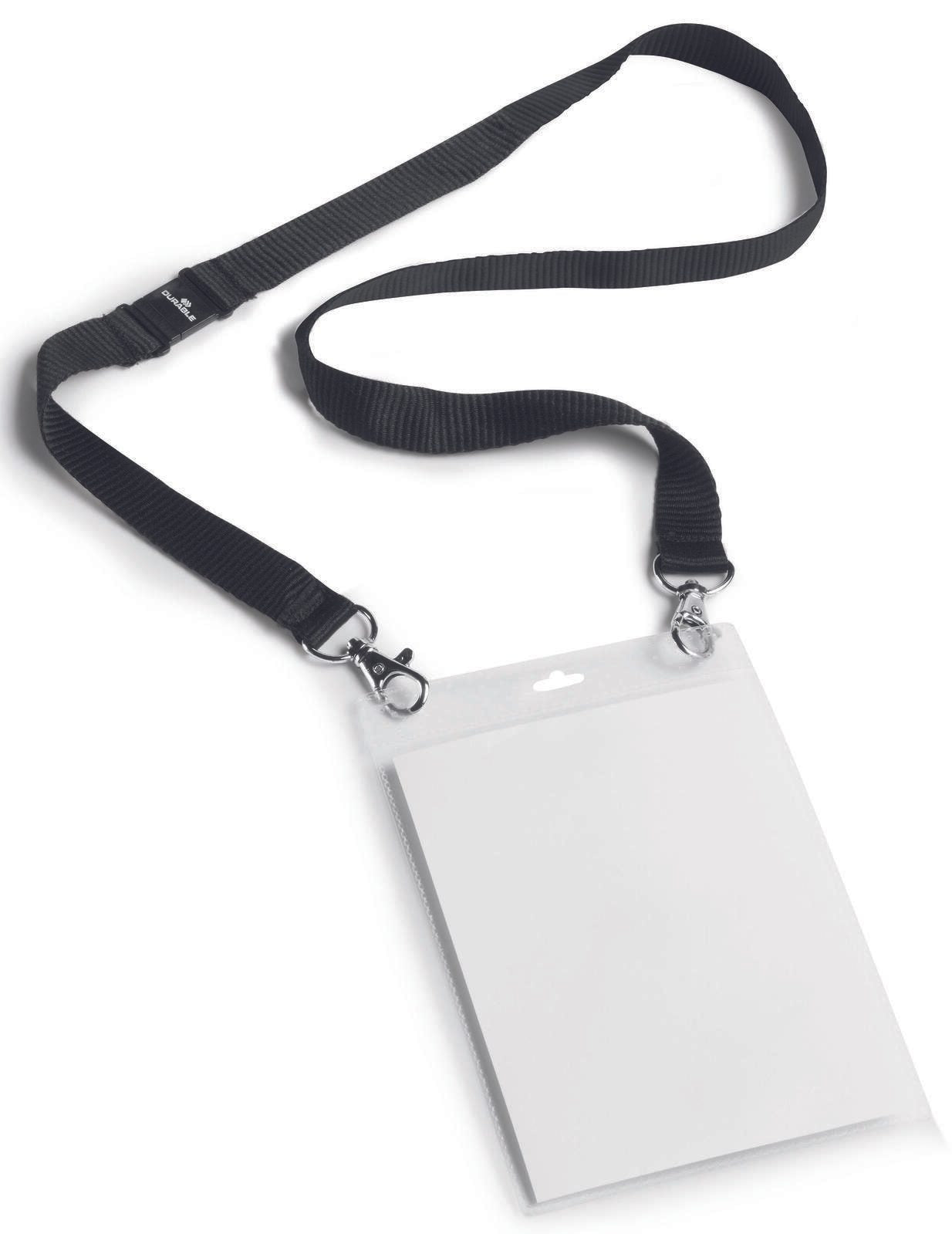 DURABLE Namensschilder schwarz 10.5 cm x 14.8 cm