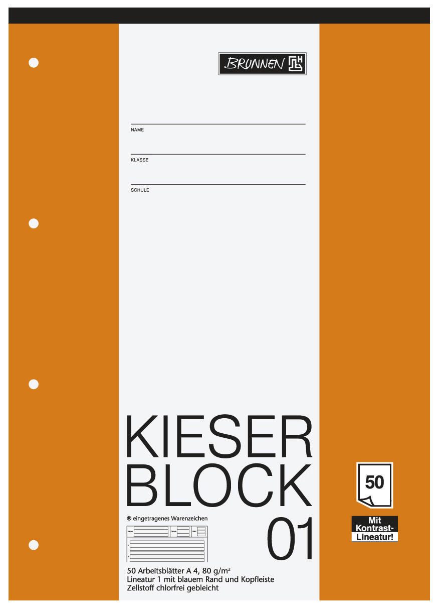 BRUNNEN Arbeitsblock DIN A4 liniert