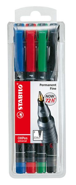 STABILO OHPen universal Folienstifte-Set 0.7 mm Mehrfarbig