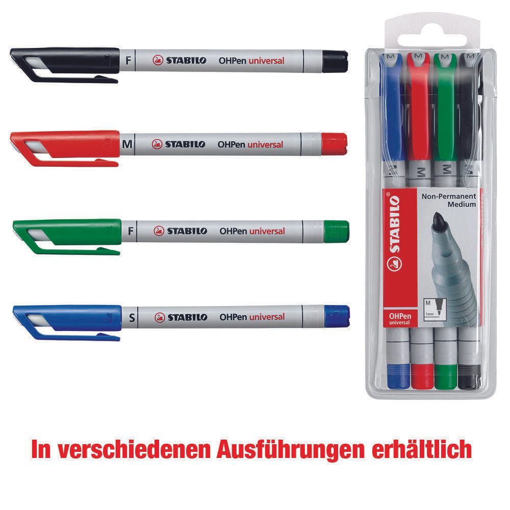 STABILO OHPen universal Folienstifte 0.4 mm Schwarz