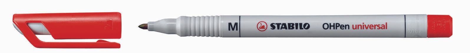 STABILO OHPen universal Folienstifte 1.0 mm Rot