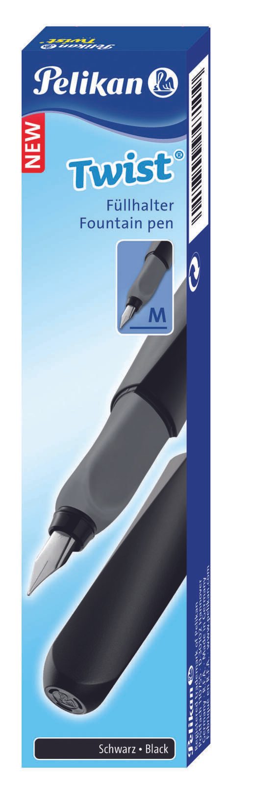 Pelikan Patronenfüller Twist schwarz