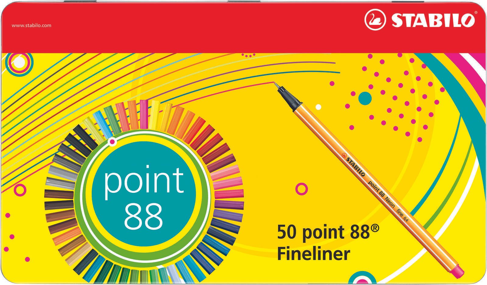STABILO Point 88 Fineliner 0.4 mm Mehrfarbig
