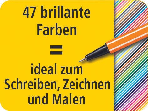 STABILO Point 88 Fineliner 0.4 mm Mehrfarbig