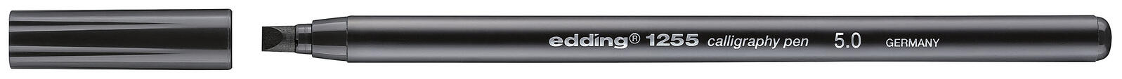 edding Filzstifte Schwarz 2.0 + 3.5 + 5.0 mm