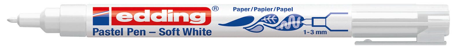 edding Filzstift Weiß 1.0 - 3.0 mm